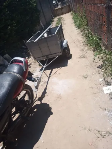 Reboque pra moto pneu reforçado