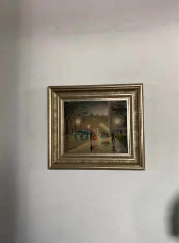 Quadro óleo sobre tela antigo