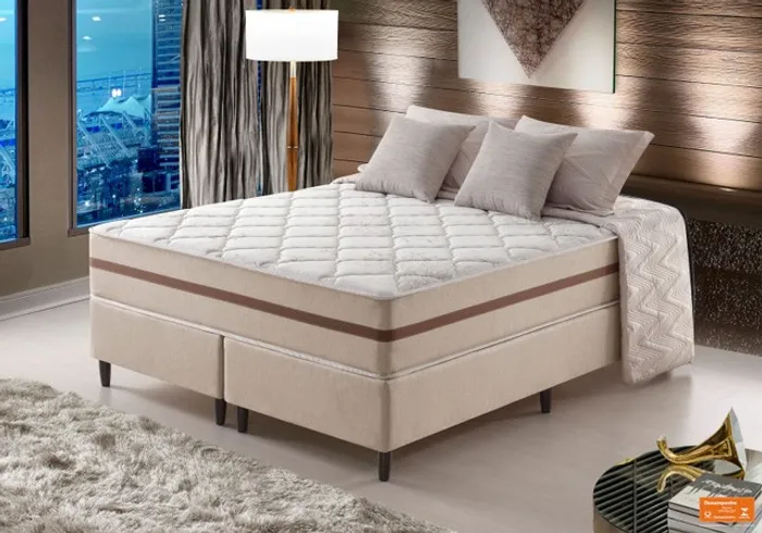 Quarto cama box Queen colchão+base