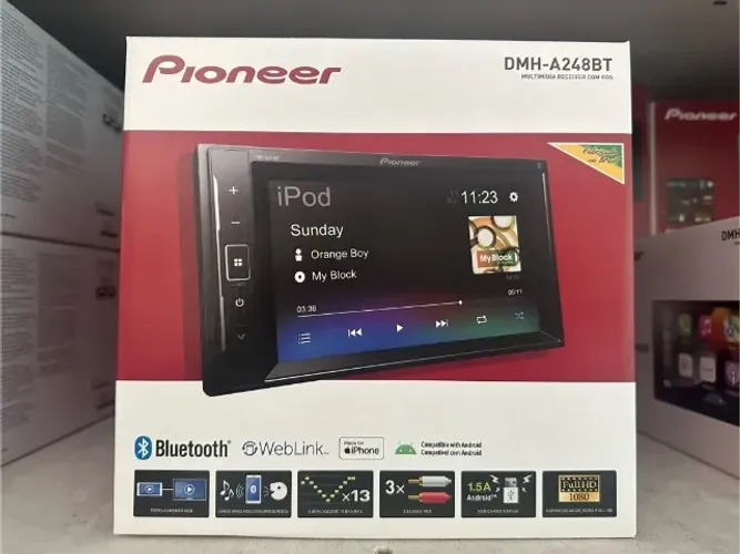 Central Multimidia 2din DMH A248 BT Pioneer com Espelhamento Nova 1 ano de Garantia