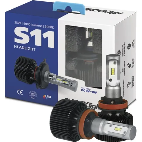 Lâmpada Ultraled Shocklight S11 H9 H11 6000k 12v 32w 8000lm