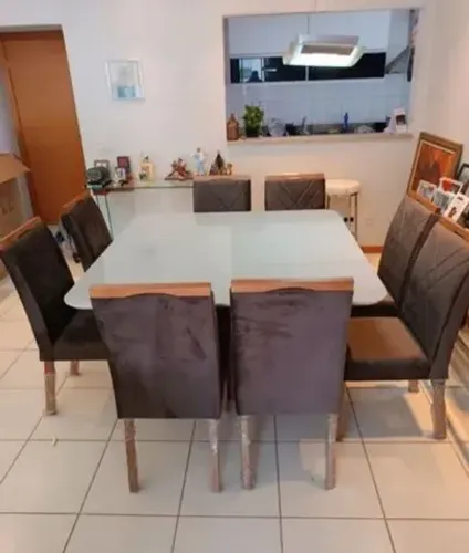 Mesa de jantar 8 cadeiras a pronta entrega