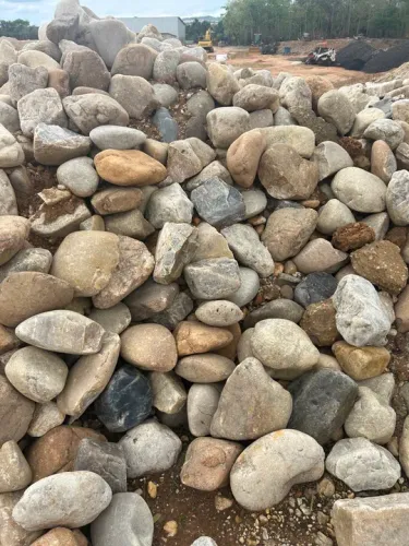 Pedras tipo melão e melancia para decoração, lagos, cascatas