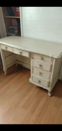 Escrivaninha penteadeira Vintage retro com 6 Gavetas