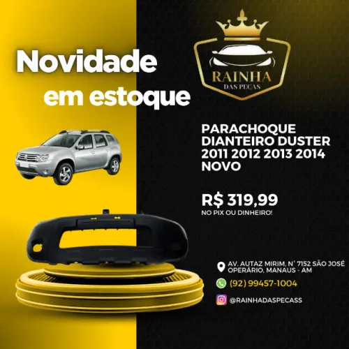 Parachoque Dianteiro Duster 2011 2012 2013 2014 Novo