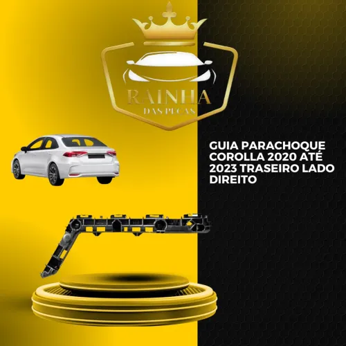 Guia Parachoque Corolla 2020 até 2023 Traseiro Lado Direito