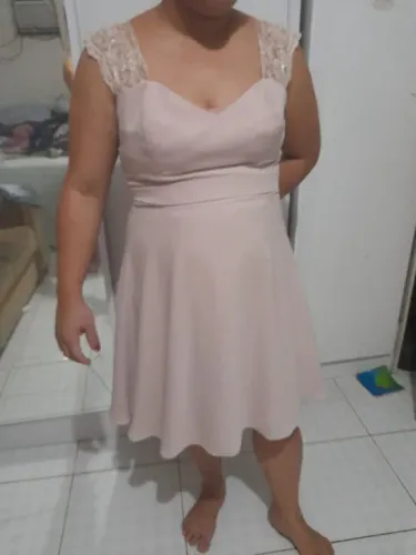 Vestido Rosa de Festa Gorgeous 42 desapego