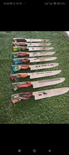 Facas Picanheira em inox personalizadas