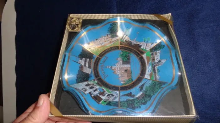 Prato Vintage Castelo da Bela Adormecida-Disney, Lacrado Original(Colecionador Decoração) 