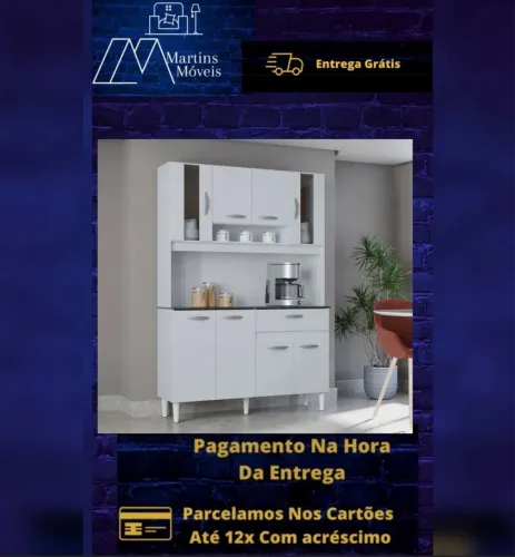 GRANDE PROMOÇÃO KIT COZINHA CORAIS 8 PORTAS NOVO ENTREGA GRÁTIS ACEITA CARTÃO.
