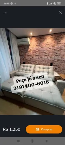 Liquidação sofá retrátil e reclinável confort