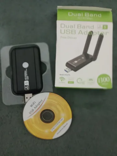 Adaptador USB Wi-Fi Dual Band 1300Mbps