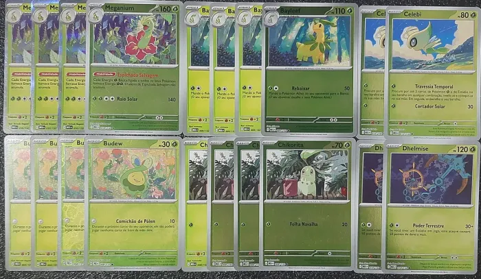Deck meganium cartas originais de pokémon