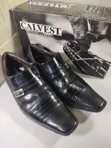 Sapato e Calçado Calvest Pretos - Tamanho 42
