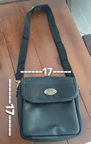 Bolsa porta coisas de couro. Leia a descrição