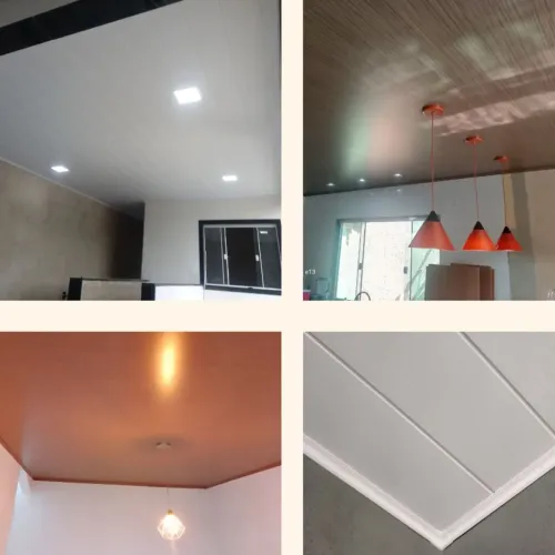 Forros PVC, gesso acartonado, modular (removível) 