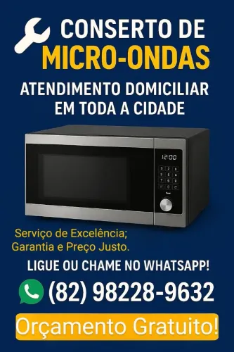 Conserto de micro-ondas a domicílio