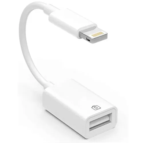 Adaptador OTG Lighting USB Compatível iPhone e iPad Pendrive - R$ 29,99