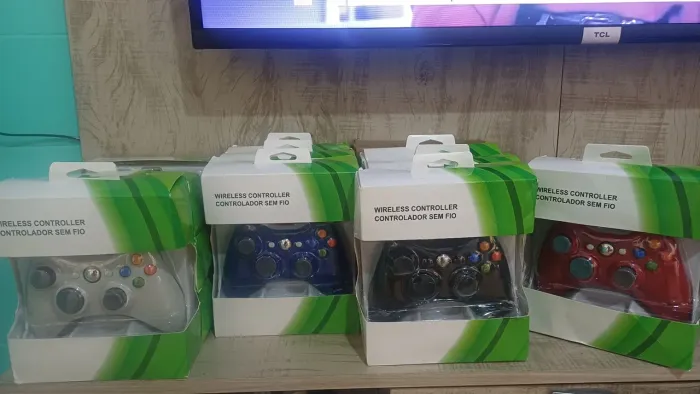 Controle de Xbox 360 sem fio wireless  joystick para computador  ps3 e Androidsu