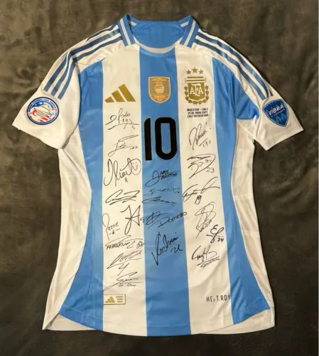 camisa argentina 2024 - autografada - copa américa