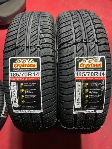 2 Crystone 185/70R14 remolde novo