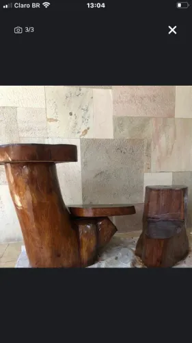 Mesa Tronco Árvore 