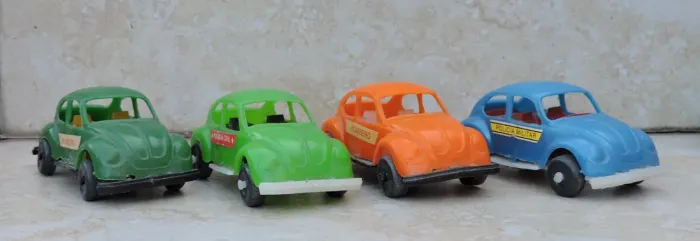 Miniatura de fusca marca "ozeki" (brasileira/antiga) - Lote com 4 unidades