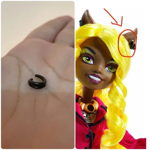 Brinco da Clawdia de Monster High