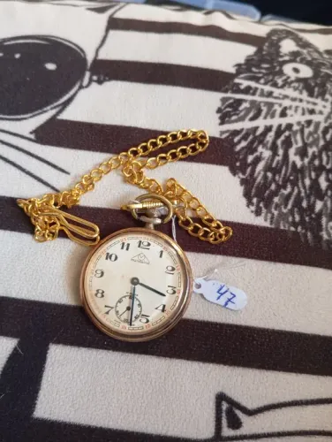 Relógio de Bolso Mondaine antigo dourado