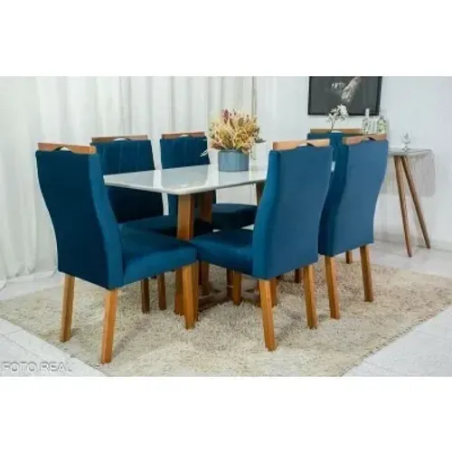 Mesa de Jantar Pedro 1,60m 6 cadeiras Pronta Entrega!