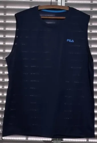 camiseta regata azul fila myler