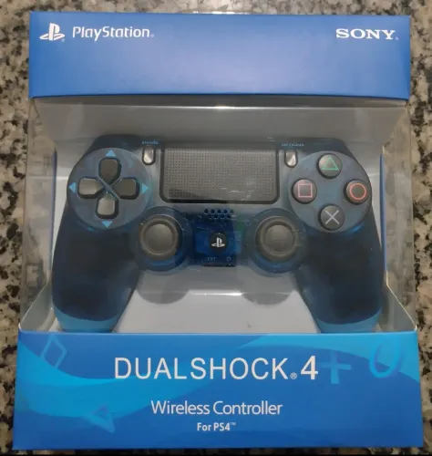 Controle PS4 Sem Fio - Azul Transparente