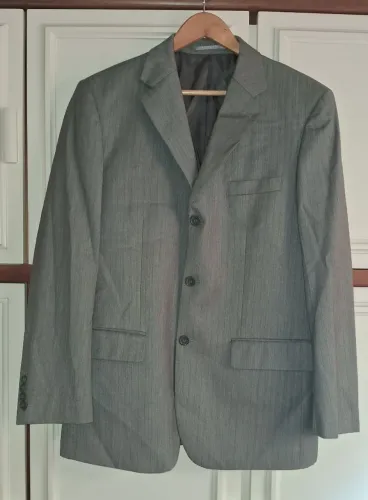 Terno Cinza Cia do Terno - Paletó e Calça - Usado