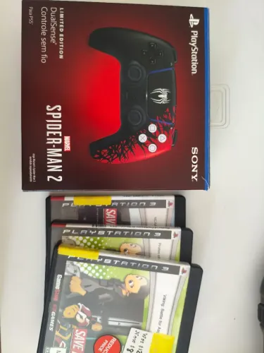 Controle Playstation 5 Spider man + Jogo PS3 Capa Gamestop de Brinde