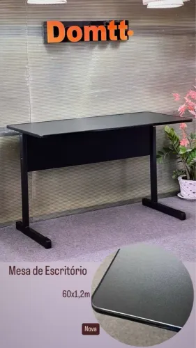 Mesa de Escritório 60x1,20mts -Nova Valor em Te 6x Sem juros 