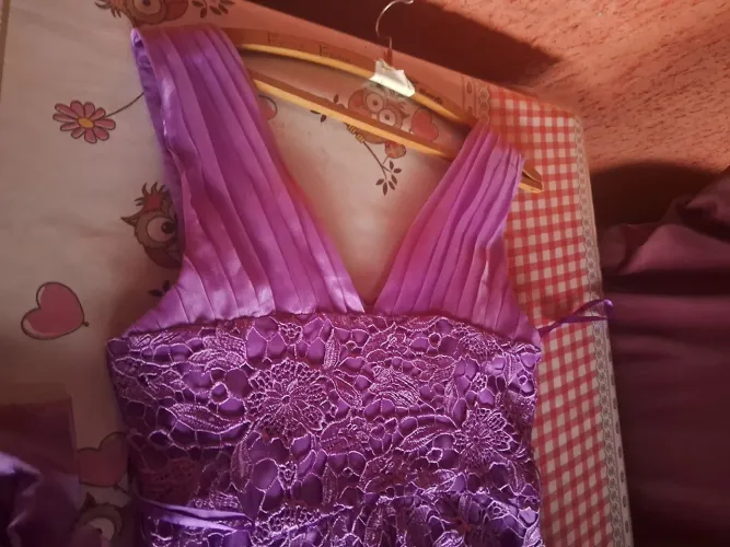 Vestido roxo de renda M