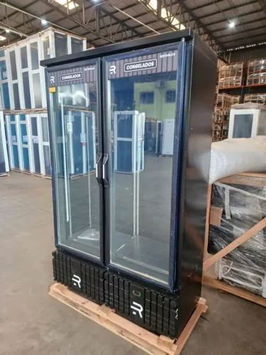 Visa cooler Congelados 2 portas Full black Refrimate - Marcos