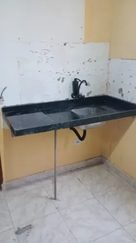 Pia de cozinha verde Ubatuba 1.20 por 60
