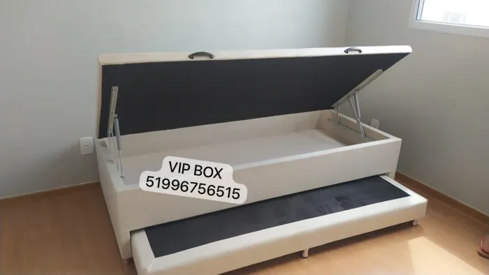 Box baú solteiro com auxiliar (+forte) não usamos TNT no fundo interno
