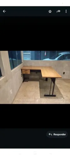 Mesa de Escritório em L Amadeirada novos fazemos sobre medida EM GOIANIA NÃO COBRAMOS TAXA