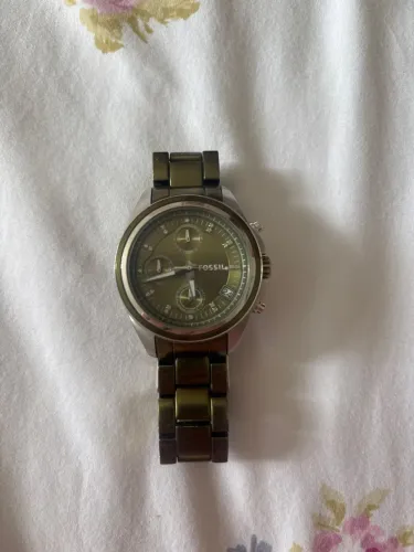 Relógio feminino Fóssil verde musgo