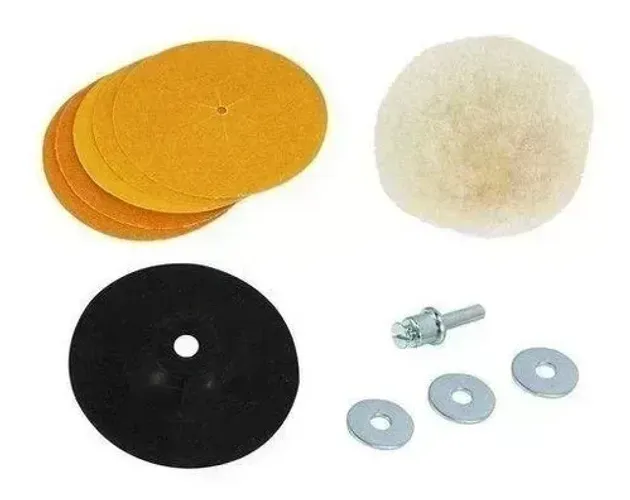 Kit Com 9 Peças Para Furadeira - Para Lixar Ou Polir - Skil