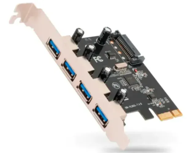 Placa PCI-e 4 Portas Usb 3.0 Externa 5Gbp para PC Desktop Knup - KP-T102