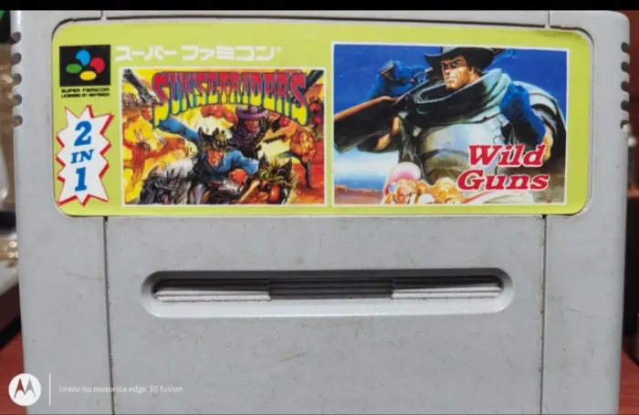 Jogo Super Nintendo - Street Riders & Wild Guns (2 em 1)