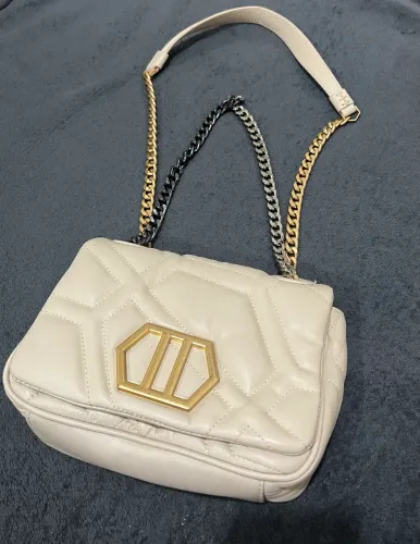 Bolsa Tiracolo Branca Couro Emma Média