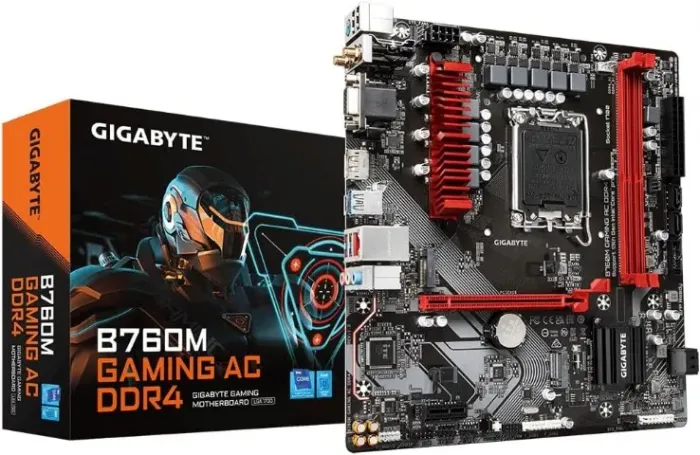 Placa-Mãe Gigabyte B760M DDR4 Intel LGA1700 Micro ATX Alta Performance