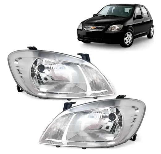 Par farol Cromado Celta prisma 2007 a 2013