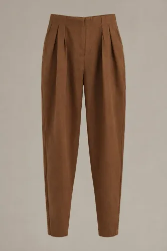 Calça alfaiataria marrom