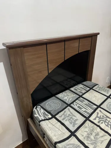 CAMA + COLCHÃO SOLTEIRO