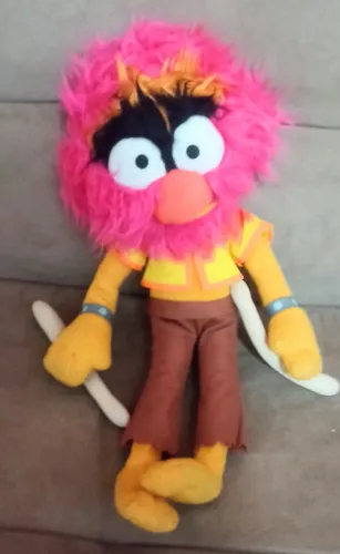Pelúcia Muppets, antigo, usado bom estado, Animal 